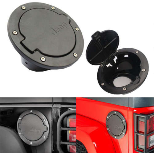 Jeep Wrangler Aluminum Gas Fuel Tank Cap Cover