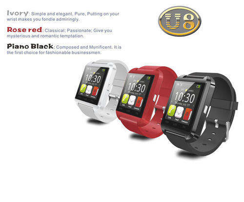 U80 Smart Bluetooth Watch Call Message Reminder Sleep Monitor - BLACK