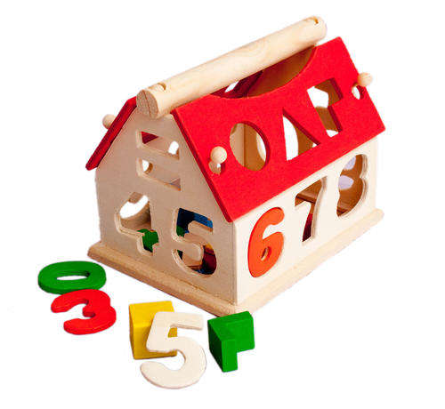 Number house shape sorter