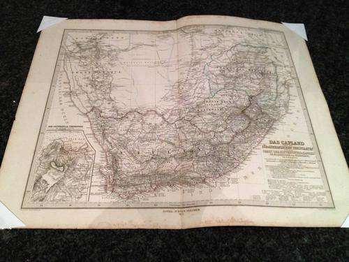 Map of Southern Africa (German) "Das Capland"