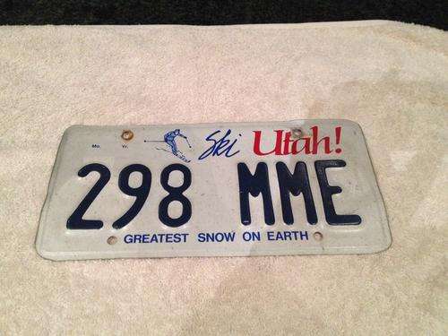 Number Plate USA - UTAH