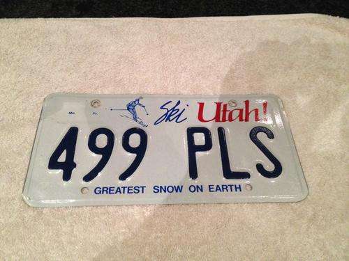 Number Plate USA - UTAH