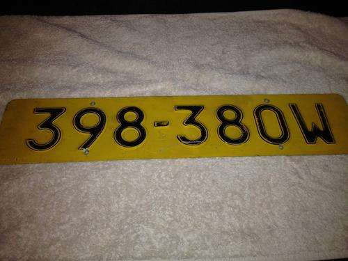 Number Plate ZIMBABWE