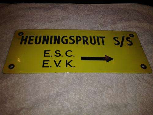 Heuningspruit Vintage Enamel Sign