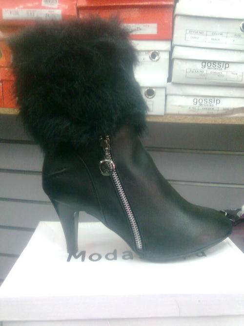 **R1250 ** STYLISH SOTTO DESIGNER MID CALF FUR BOOTS** SIZES 4-7 ** ONLY FROM DOCTORNERO!!!