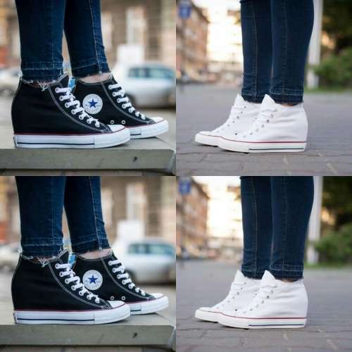 CONVERSE ALL STAR WEDGE FOR LADIES BLACK SIZE UK 6 !!!!LIMITED EDITION