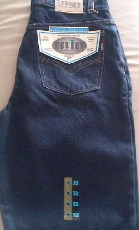 SOVIET BLUE BLACK JEANS FOR MEN 100% AUTHENTIC