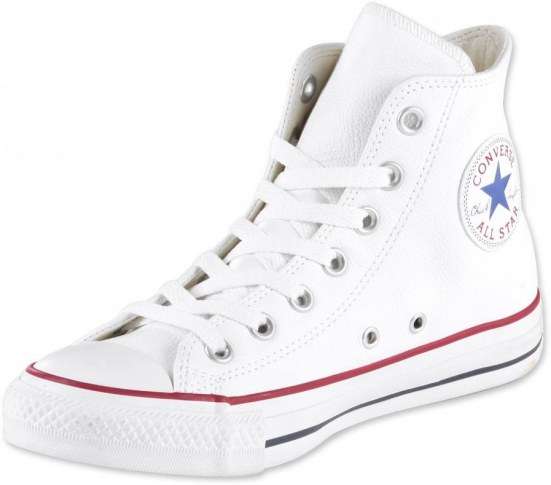 CONVERSE ALL STAR WHITE LEATHER BOOTS!!!!LATEST