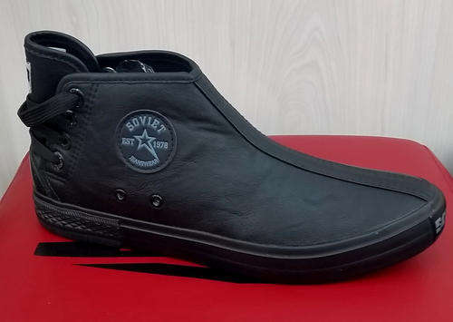 Soviet Charger PU Boots for Men