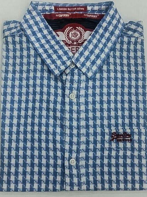 SUPERDRY ORIGNAL L/S COTTON SHIRT SIZE LARGE MARKET VALUE R1299.99