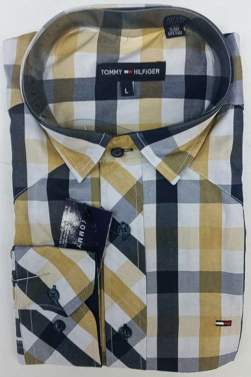 TOMMY HILFIGER ORIGNAL L/S SLIM FIT COTTON SHIRT SIZE EXTRA LARGE !!!!!MARKET VALUE R1299.99