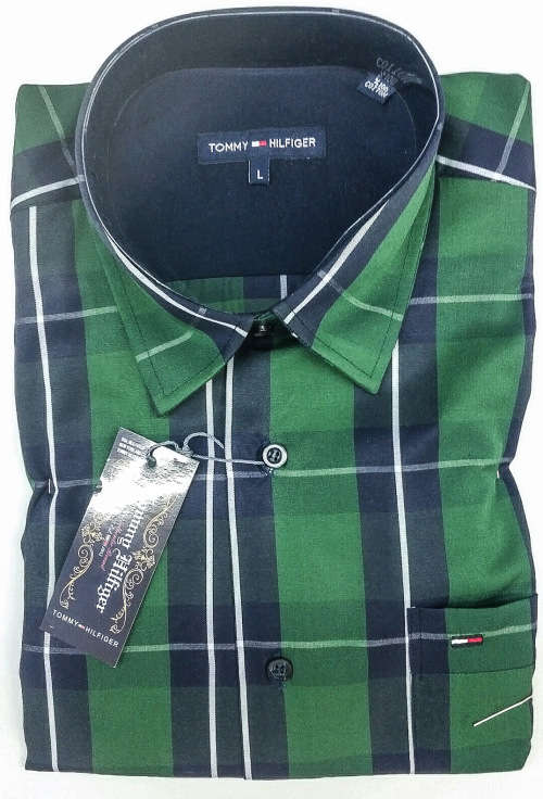 TOMMY HILFIGER ORIGNAL S/S SLIM FIT COTTON SHIRT SIZE EXTRA LARGE!!!!!MARKET VALUE R999.99