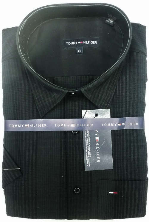TOMMY HILFIGER ORIGNAL S/S SLIM FIT COTTON SHIRT SIZE  MEDIUM !!!!!MARKET VALUE R999.99