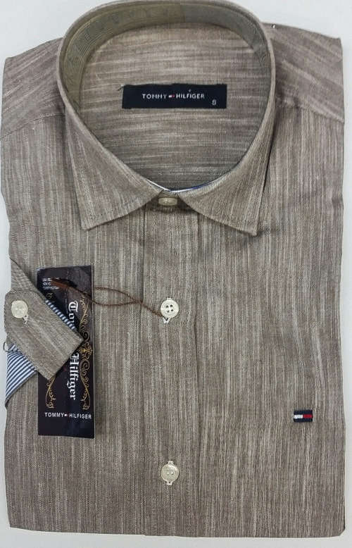 TOMMY HILFIGER ORIGNAL S/S SLIM FIT COTTON SHIRT SIZE MEDIUM !!!!!MARKET VALUE R999.99