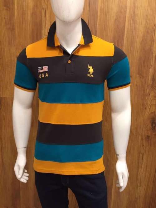 US POLO ASSN PIQUE GOLFER SLIM FIT SIZE LARGE!!!!!!!!!! MARKET PRICE R999.99