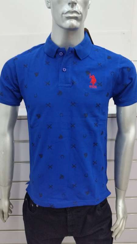 US POLO ASSN PIQUE GOLFER SLIM FIT SIZE MEDIUM!!!!!!!!!! MARKET PRICE R999.99