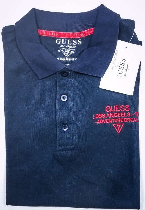 GUESS MENS PIQUE GOLFER SLIM FIT SIZE SMALL!!!!!!!!!
