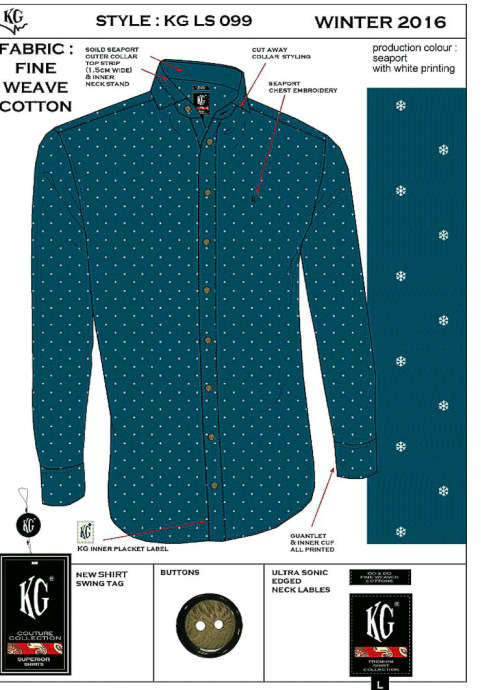 KG COUTURE COLLECTION ORIGNAL MENS DESIGNER L/S SHIRT SIZE EXTRA LARGE!!!!!! MARKET VALUE R999.99