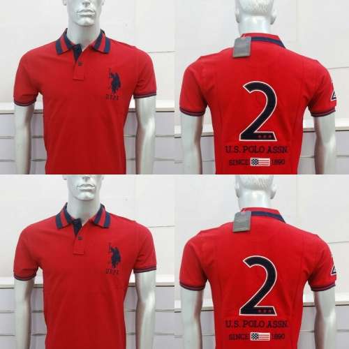 US POLO ASSN PIQUE GOLFER SLIM FIT SIZE LARGE!!!!!!!!!! MARKET PRICE R999.99