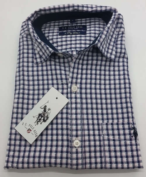 US POLO ASSN 2PLY COTTON SHIRT SIZE LARGE!!!!!!!!!! MARKET PRICE R999.99