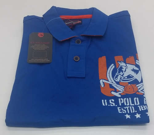US POLO ASSN PIQUE GOLFER SLIM FIT SIZE MEDIUM!!!!!!!!!! MARKET PRICE R999.99
