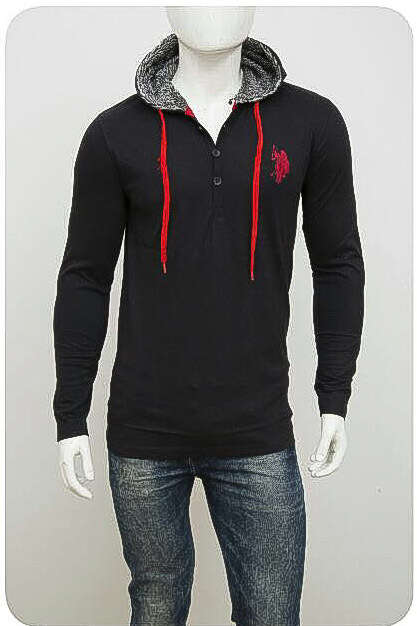 US POLO ASSN HOODED TOP SLIM FIT SIZE LARGE!!!!!!!!!! MARKET PRICE R999.99