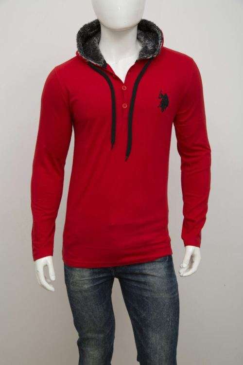 US POLO ASSN HOODED TOP SLIM FIT SIZE MEDIUM!!!!!!!!!! MARKET PRICE R999.99