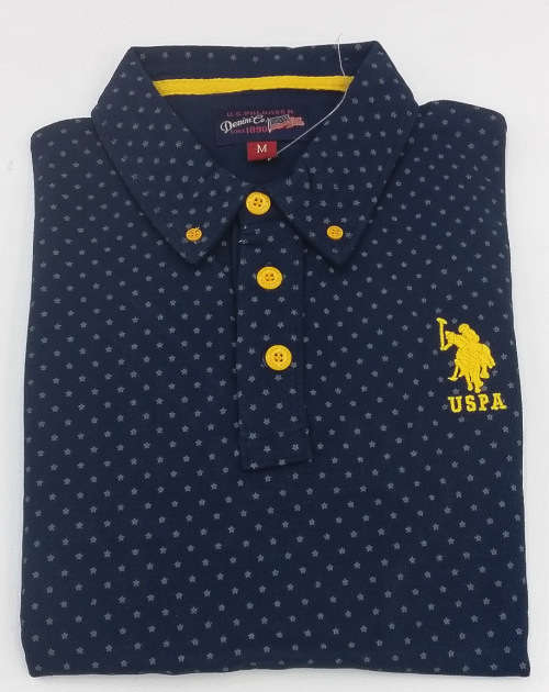 US POLO ASSN PIQUE GOLFER SLIM FIT SIZE MEDIUM!!!!!!!!!!