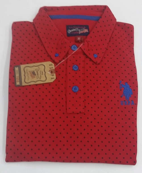 US POLO ASSN PIQUE GOLFER SLIM FIT SIZE LARGE!!!!!!!!!!