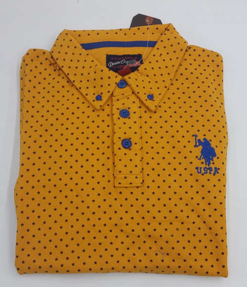 US POLO ASSN PIQUE GOLFER SLIM FIT SIZE MEDIUM!!!!!!!!!!