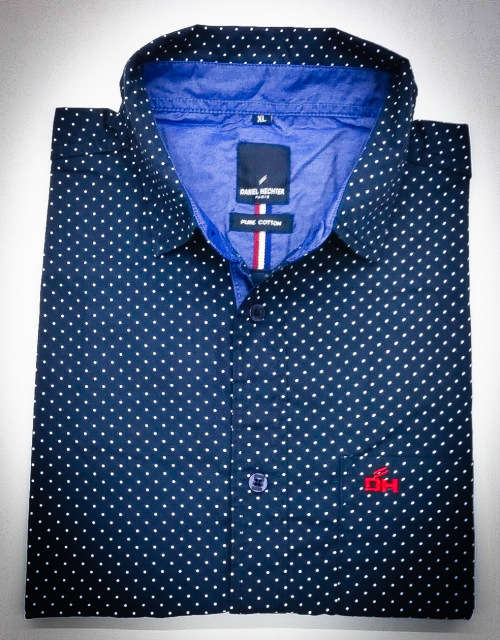 DANIEL HECHTER ORIGNAL L/S COTTON SLIM FIT SHIRT SIZE  LARGE !!!!!!!!