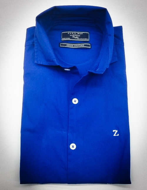 Z A R A  ORIGNAL L/S COTTON SHIRT SLIM FIT SIZE SMALL (38) !!!!!! FACTORY OVER RUNS