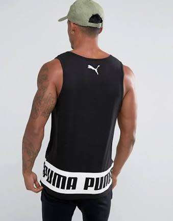 PUMA ORIGNAL REBEL TANK TEE FOR MEN SIZE LARGE !!!!!! MARKET VALUE R499.99