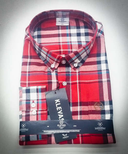 KLEVAS ORIGNAL L/S SHIRT FOR MEN SIZE 2XL !!!!!!!! MARKET VALUE R699.99