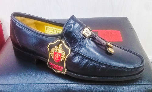 CROCKETT & JONES MENS FORMAL TASSLE SHOE SIZE UK 12 (SA 12)