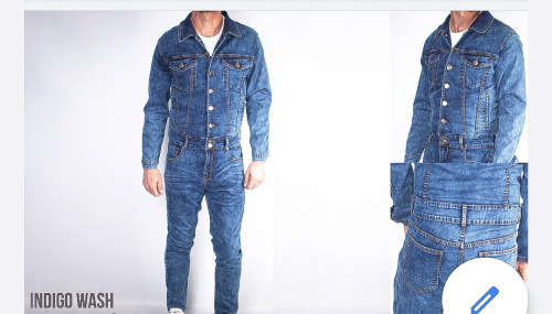 K7 ORIGINAL DENIM JUMPSUIT FOR MEN SIZE SMALL  !!!!!! MARKET VALUE R999.99