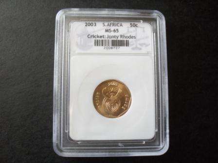 2003 Cricket 50c MS65  MS65!!!             Only 11000 minted!!!             Wooow!!!