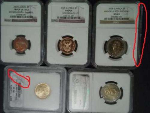 5 Coins graded!!! Condition as per description!!! What a Bargain!!!!!