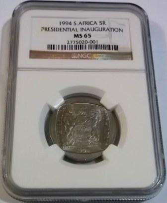 1994 R5 Inuaguration!!!!!!         MS65           MS65       MS65      High GRADE!!!!!