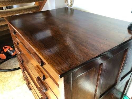 Antique Wooden Architect Cabinet