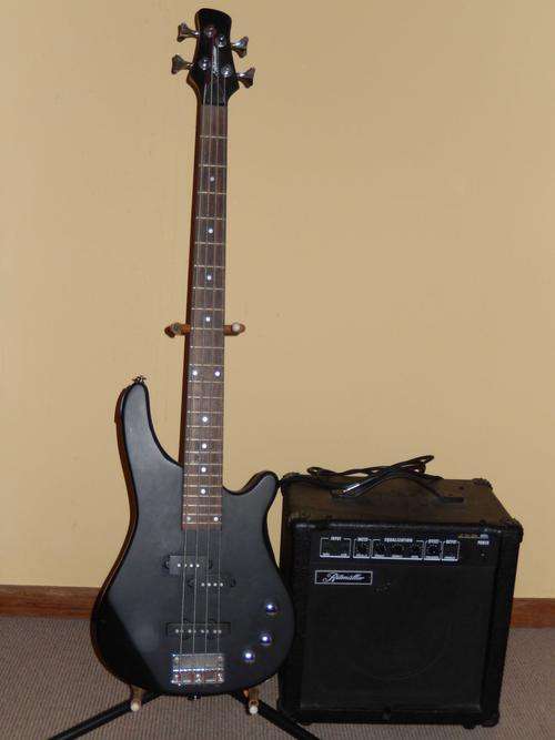 Bass Guitar and Amp