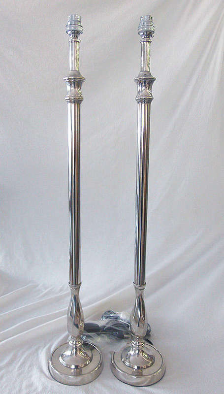 Bed-side Lamps***Brand new***In the box***Nickel-plated Brass***Imported from India (1 pair)