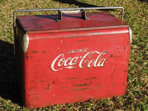 Antique Coke Cooler Box