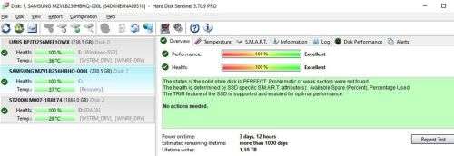 Samsung SSD 256GB
