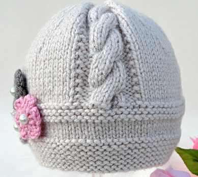 Knitted baby hat