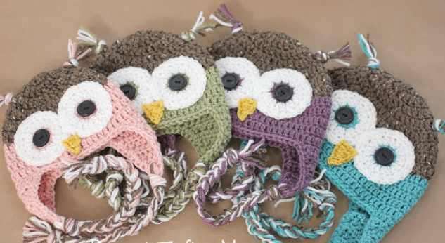 Crochet 'Owl' Hat