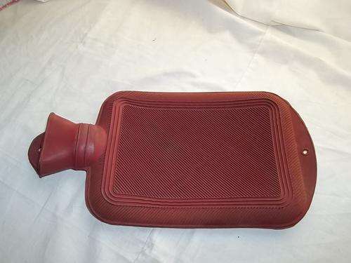 Hot water bottle, red
