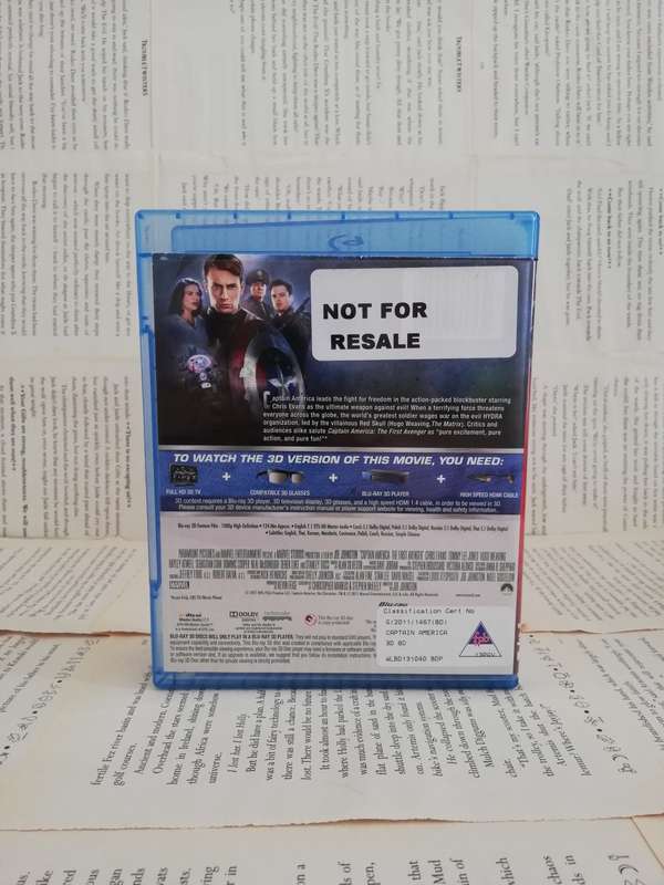 Capital America:The First Avenger DVD Blue-ray