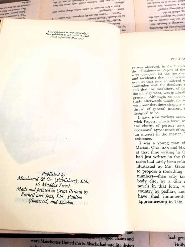 Pickwick Papers by Charles Dickens (1953 editions)