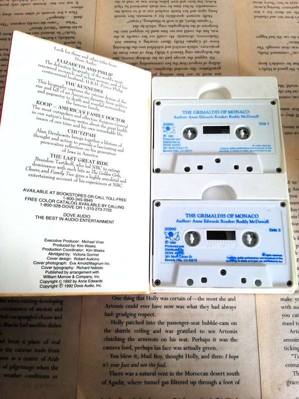 The Grimaldis of Monaco by Anne Edwards [Cassette]